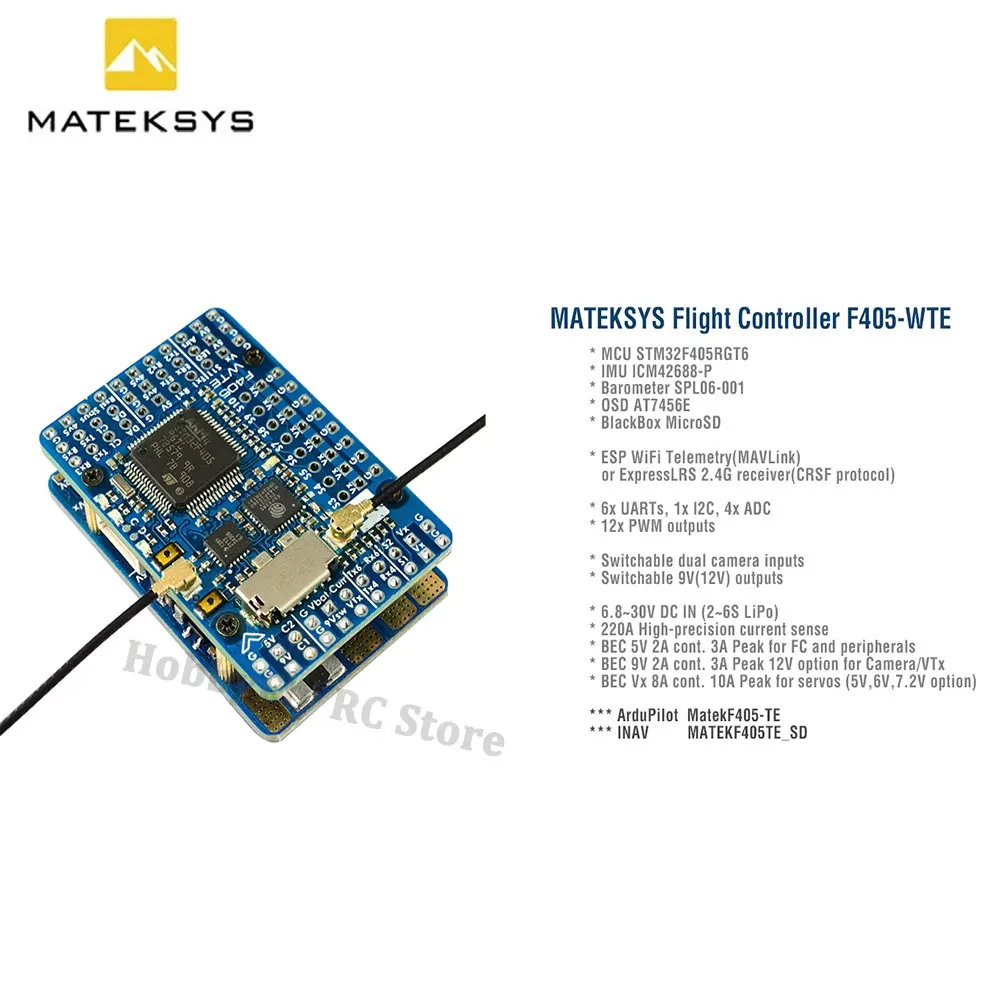 Matek MATEKSYS F405-WTE F405 비 - Mateksys Flight Controller F405 Wte 리뷰 및 가격